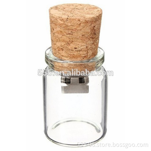Custom Made Glass Bottle USB Flash Drive Popular Style Pendrive USB Flash Drive